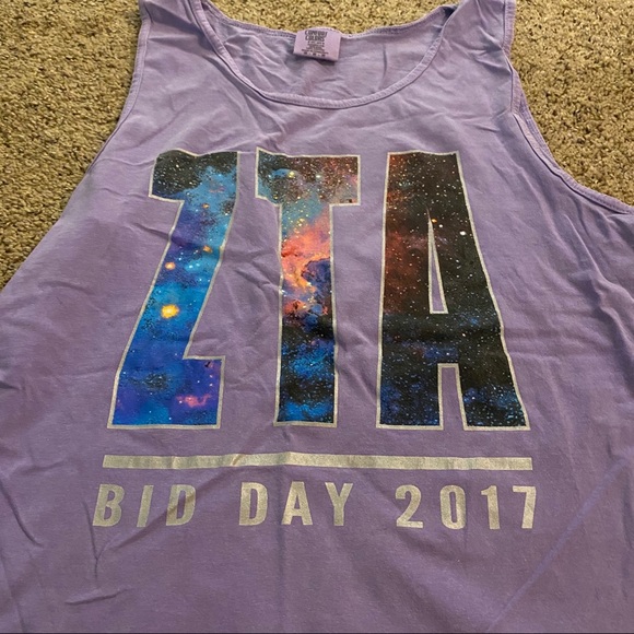 Zeta Tau Alpha Comfort Colors Tank - Picture 3 of 3